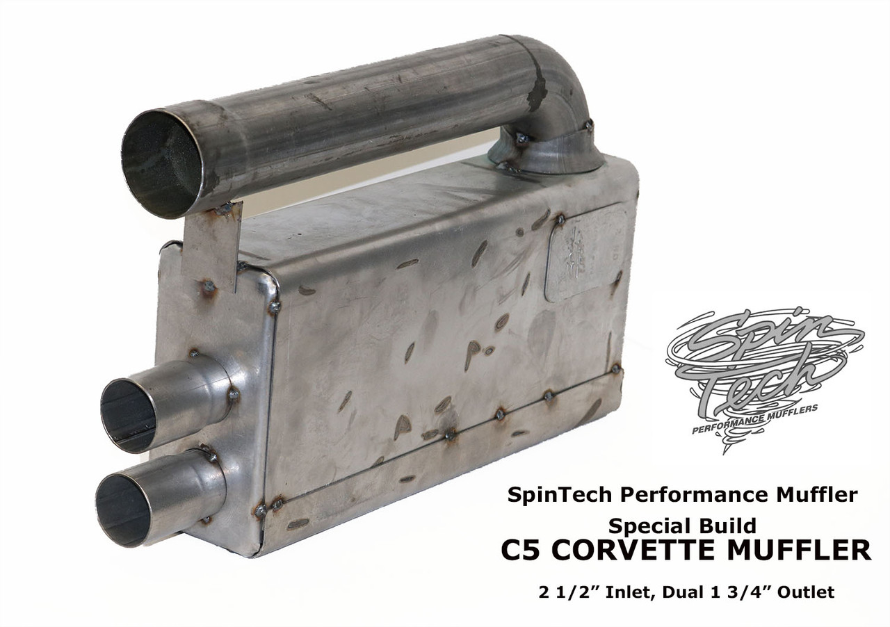 C5 Corvette Muffler, Tac Welded Shown