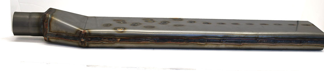 Boom Tube 2 1/4" Inlet 6" Wide, Stainless Steel