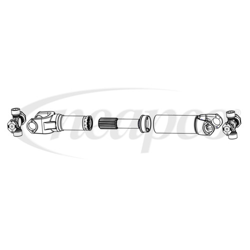 N1710IA-1722HR ShaftSwap® Interaxle Driveshaft (LTL Only)