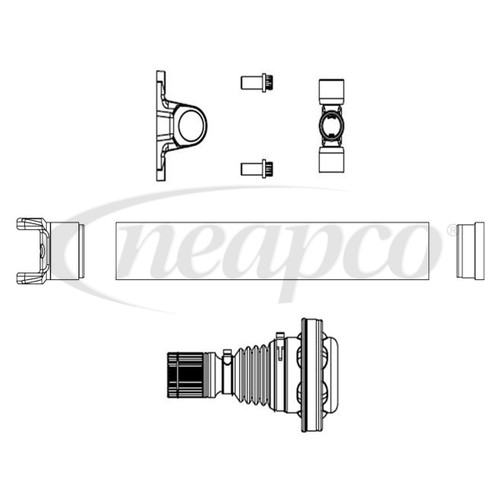 PK-1822GTM-HSCV-AL Driveshaft Kit HSCV