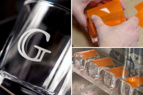 Combine Laser Engraving and Sandcarving for Premium Awards & Glassware
