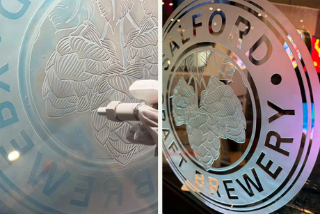 Sandcarving for the Sign Industry