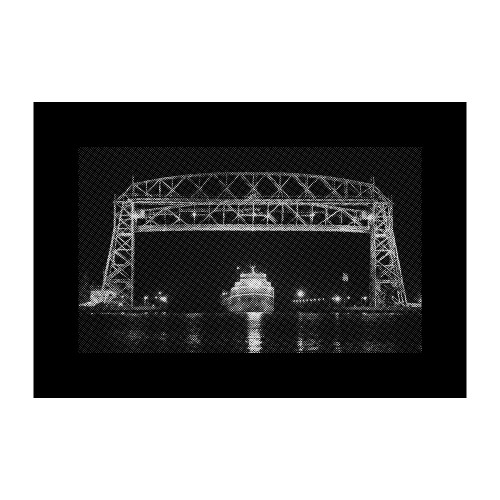 free duluth lift bridge halftone for sandcarving with ikonics imaging
