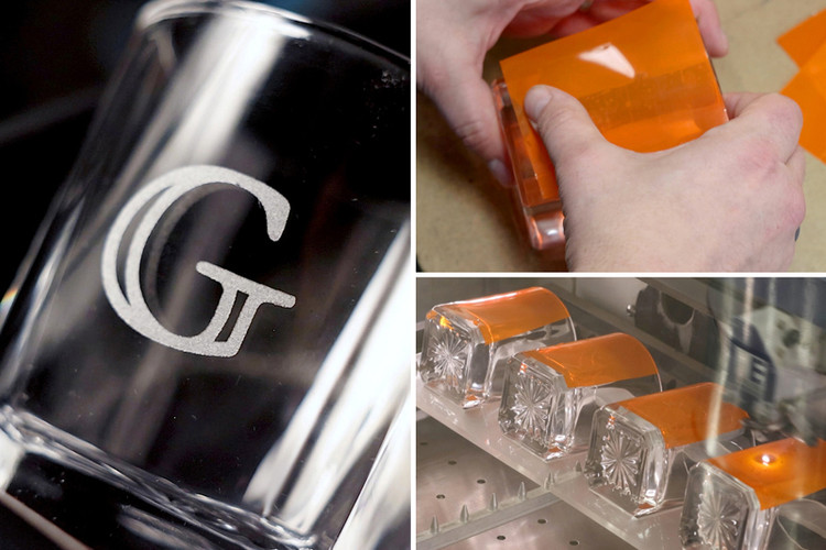 Combine Laser Engraving and Sandcarving for Premium Awards & Glassware