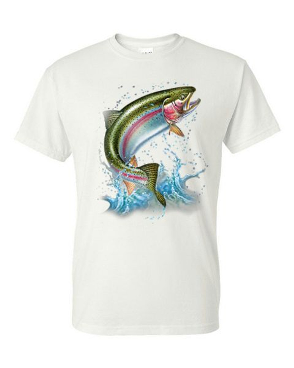 T-Shirt - Rainbow Trout Fishing - Resort Fish Adult DryBlend