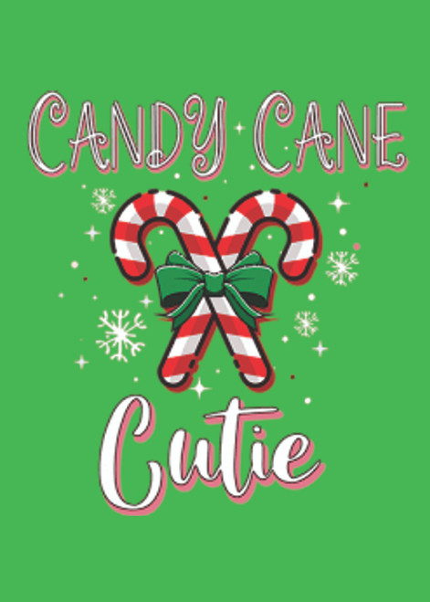 adult DryBlend® T-Shirt -  candy cane cutie - WINTER / CHRISTMAS