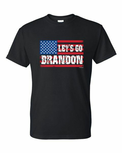 Adult DryBlend® T-Shirt - LET'S GO BRANDON FJB  -POLITICAL PRO TRUMP
