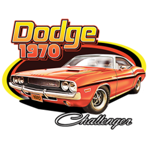 Adult DryBlend® T-Shirt - DODGE PLYMOUTH 1970 CHALLENGER HOT ROD