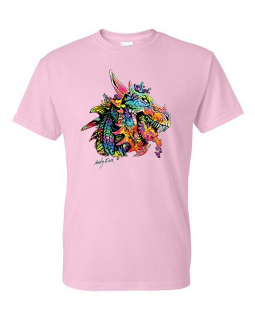 T-Shirt - COLORFUL TECHNICOLOR  DRAGON ANDY MAX - NEON Adult DryBlend®