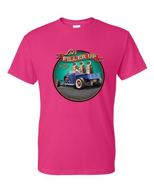 T-Shirt - FILL'ER UP PICKUP - TRUCK HOTROD / NOVELTY / FUN  Adult DryBlend®