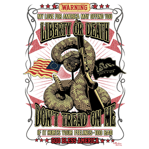 Adult DryBlend® T-Shirt - (DONT TREAD ON ME - AMERICAN PRIDE / 2ND AMENDMENT)