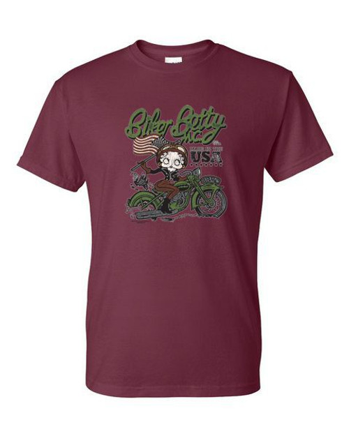 T-Shirt - Betty BIKER MC Boop - Pop USA Icon Adult