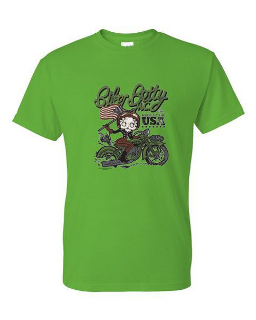 T-Shirt XL 2X 3X - Betty BIKER MC Boop - Pop USA Icon Adult