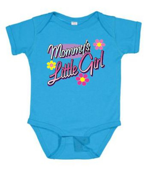 BABY Rib Body Suit Romper - MOMMY'S LITTLE GIRL - Pop funny USA Infant Toddler