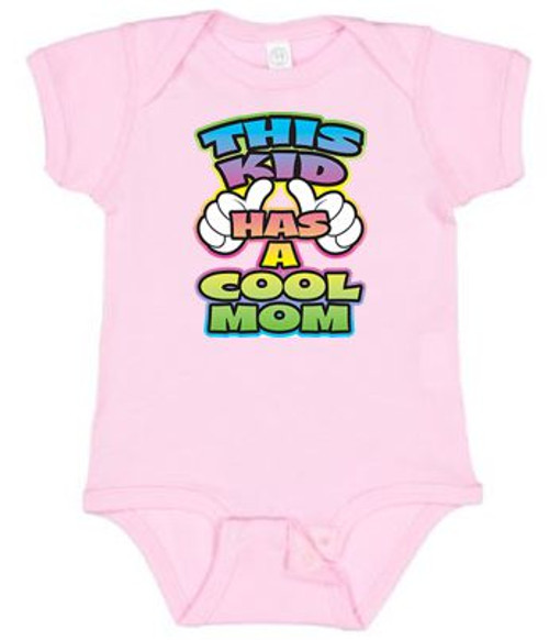 BABY Rib Body Suit Romper Unisex - THIS KID HAS A COOL MOM - NANA Pop funny USA Infant Toddler