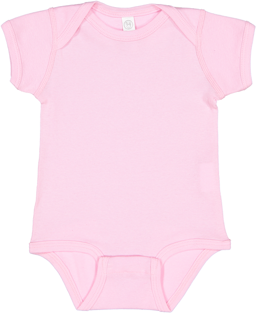 PINK BABY Rib Body Suit Romper Unisex - BLANK