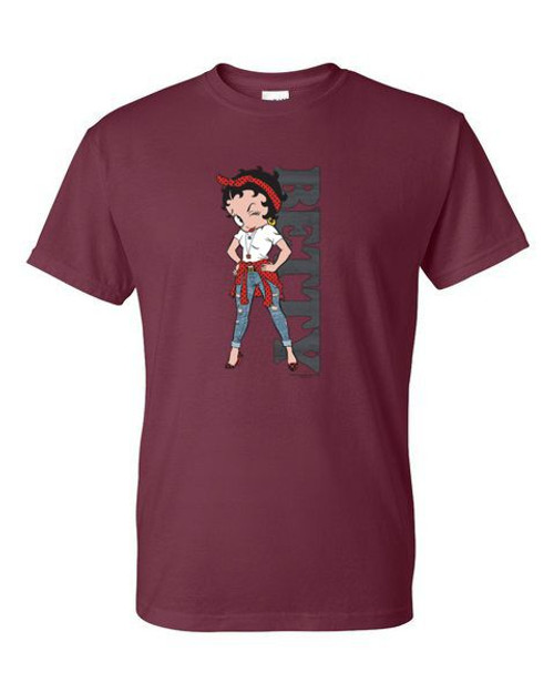 T-Shirt XL 2X 3X - T-Shirt -  Betty VERTICAL Boop- Pop USA Icon Adult