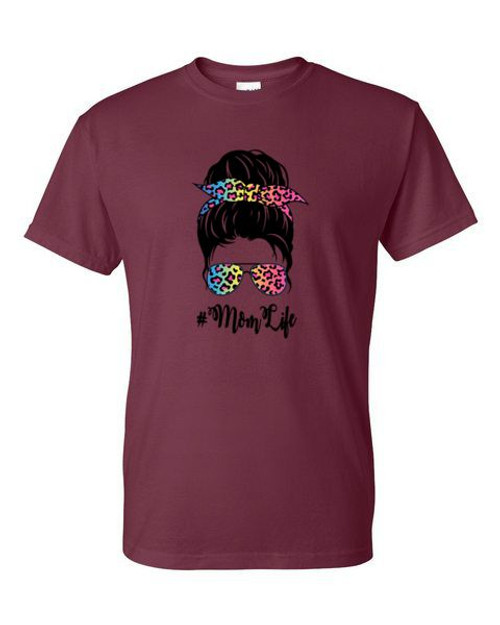 T-Shirt XL 2X 3X - RAINBOW MOM - #MOMLIFE MOM'S LIFE Pop USA Icon Adult