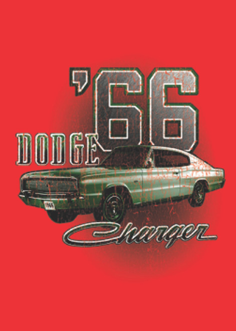 T-Shirt XL 2X 3X -  DODGE PLYMOUTH 66 CHARGER  HOT ROD