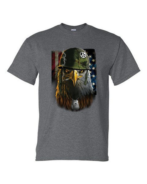 T-Shirt XL 2X 3X -  EAGLE SOLDIER  - SECOND 2nd AMENDMENT  AMERICAN PRIDE