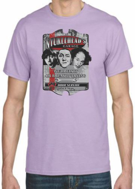 T-Shirt XL 2X 3X - KNUCKLEHEAD'S GARAGE - THREE STOOGES  HUMOR / NOVELTY