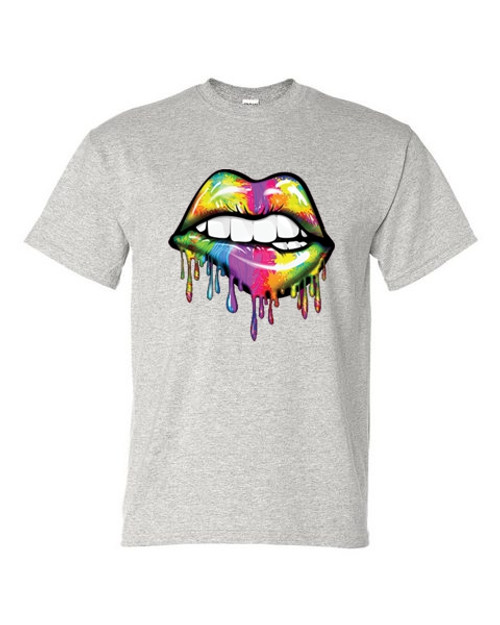 T-Shirt XL 2XL 3XL - SEXY DRIPPING LIPS - NOVELTY / FUN Adult