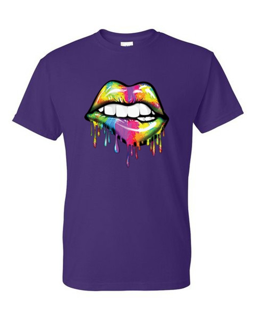 T-Shirt XL 2XL 3XL - SEXY DRIPPING LIPS - NOVELTY / FUN Adult