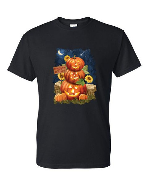 T-Shirt - PICK YOUR OWN PUMPKINS - HAPPY HALLOWEEN SPOOKY FUN Adult