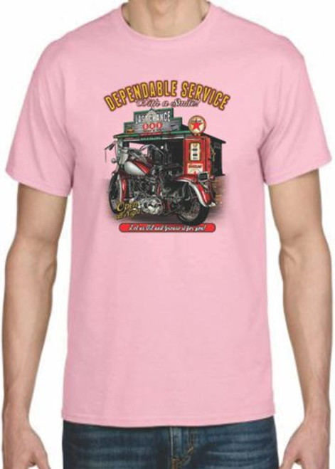 Adult DryBlend® T-Shirt - (DEPENDABLE SERVICE - BIKER / CHOPPER)