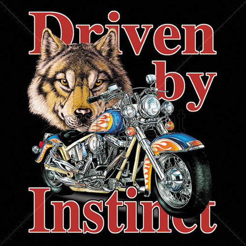 Adult DryBlend® T-Shirt - (DRIVEN INSTINCT - BIKER / CHOPPER)