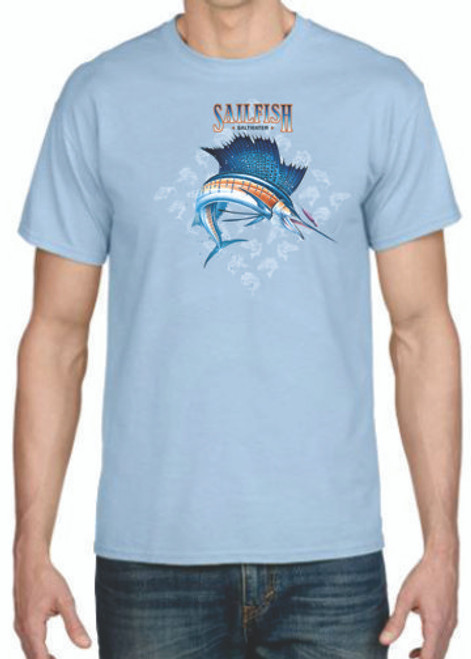 Adult DryBlend® T-Shirt - (SAILFISH DIAMOND - FISHING)