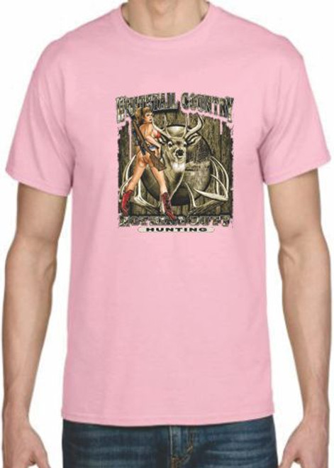 Adult DryBlend® T-Shirt - (NOTHING BUTT WHITETAIL - HUNTING / PIN-UPS / HOTTIES)