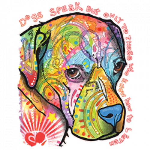 S to 2XL 3XL - DOGS SPEAK furry pitbull puppy  -  dog pet neon adult