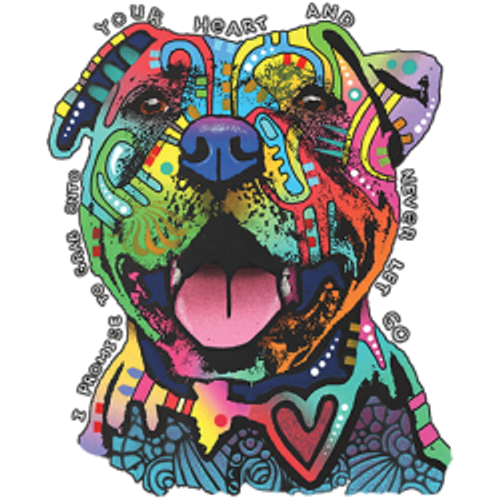 S to 2XL 3XL - never LET GO  furry pitbull puppy  -  dog pet neon adult