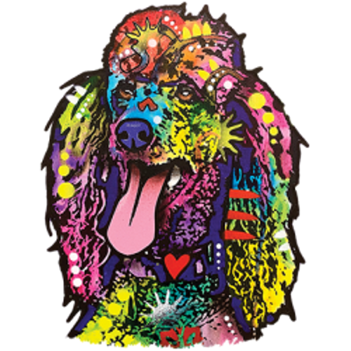 S to 2XL 3XL - oh HECK YEAH poodle - furry puppy  -  dog pet neon adult