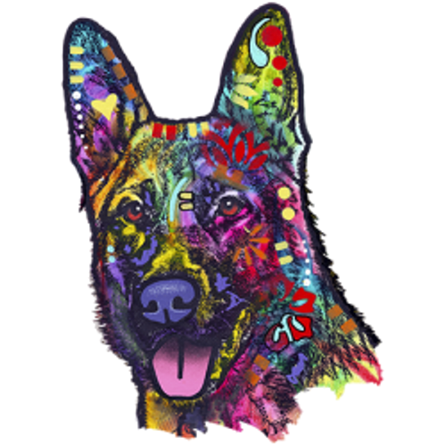 S to 2XL 3XL - neon PUFF  - SHEPPIE german shepherd   - puppy pet dog  fun classic  adult