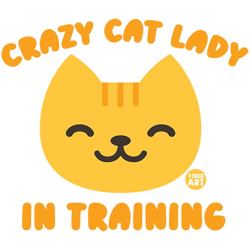 S to 2XL 3XL - CRAZY CAT lady  - funny kitten classic fun adult