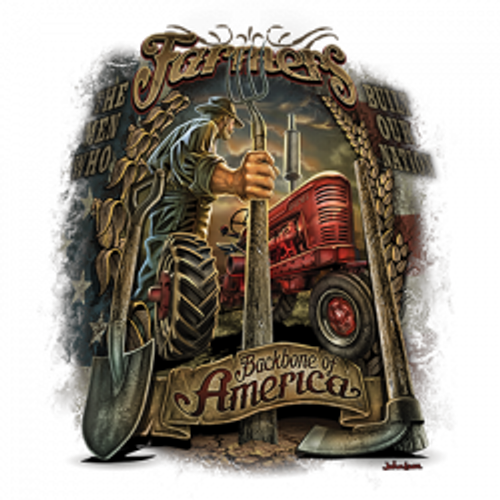 TRANSFER  - BACKBONE of AMERICA FARMER outdoor fun adult