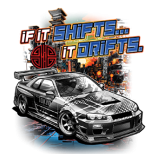 TRANSFER - DRIFT IT rice burner hotrod car fun humor  adult