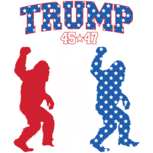 TRANSFER - trump SASQUATCH BIGFOOT political fun humor adult