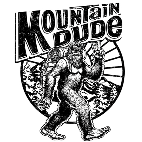 TRANSFER  - mountain dude SASQUATCH BIGFOOT  fun humor adult