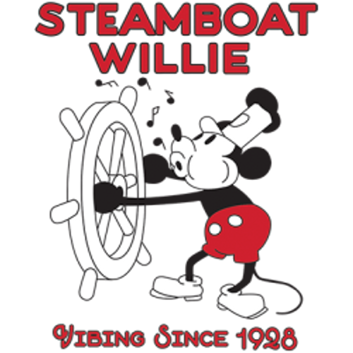 TRANSFER - STEAMBOAT WILLIE vibing mouse classic fun humor adult