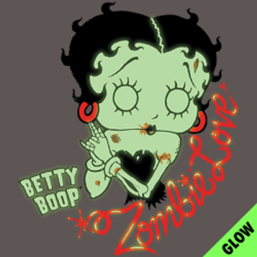 TRANSFER  - BETTY BOOP - ZOMBIE LOVE script - Glow in Dark Fun Humor Adult
