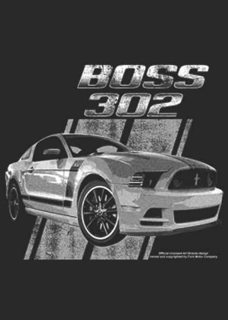 TRANSFER  - FORD MUSTANG BOSS 302 50 YEARS - AMERICAN HOTROD Adult DryBlend®