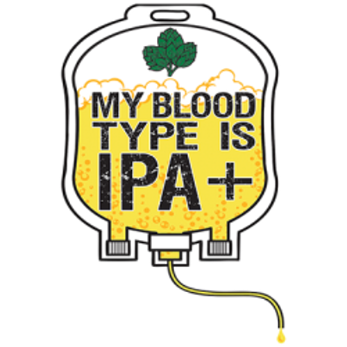TRANSFER - MY BLOOD type is ipa , bear drinking  fun humor adult