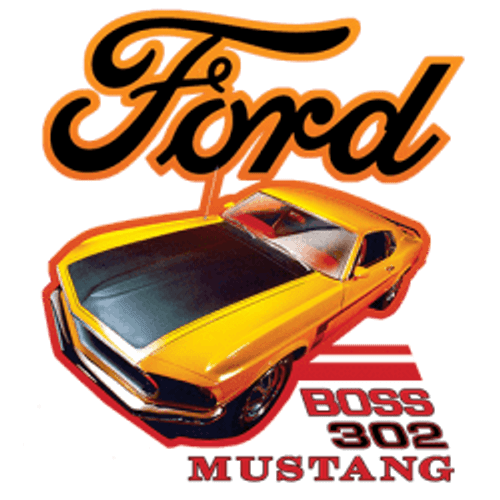 TRANSFER - FORD MUSTANG BOSS 302- AMERICAN HOT ROD MUSCLE