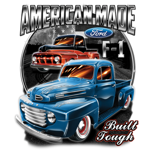 Adult DryBlend® T-Shirt - (AMERICAN MADE W/CREST - FORD / TRUCK)