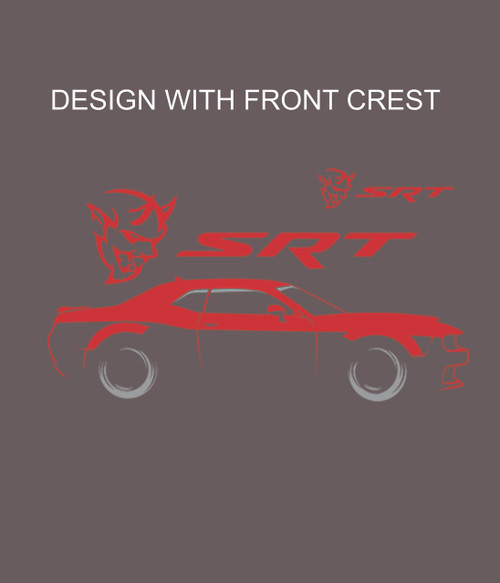 TRANSFER - (SRT SILHOUETTE W/CREST - DODGE)