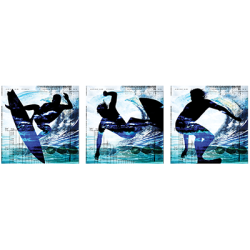 TRANSFER - SURF TRIPPY neon  board