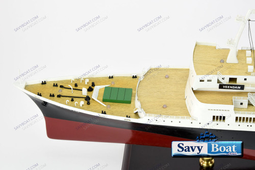 SS VEENDAM STEAM SHIP passenger cruise ship fully built wood model with stand